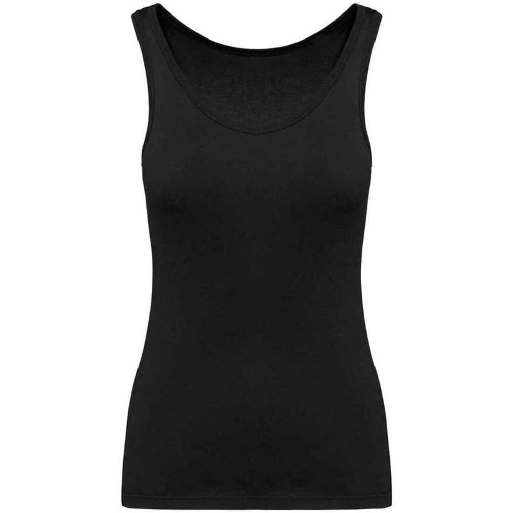Kariban Womens/Ladies Plain Eco Friendly Tank Top / Black